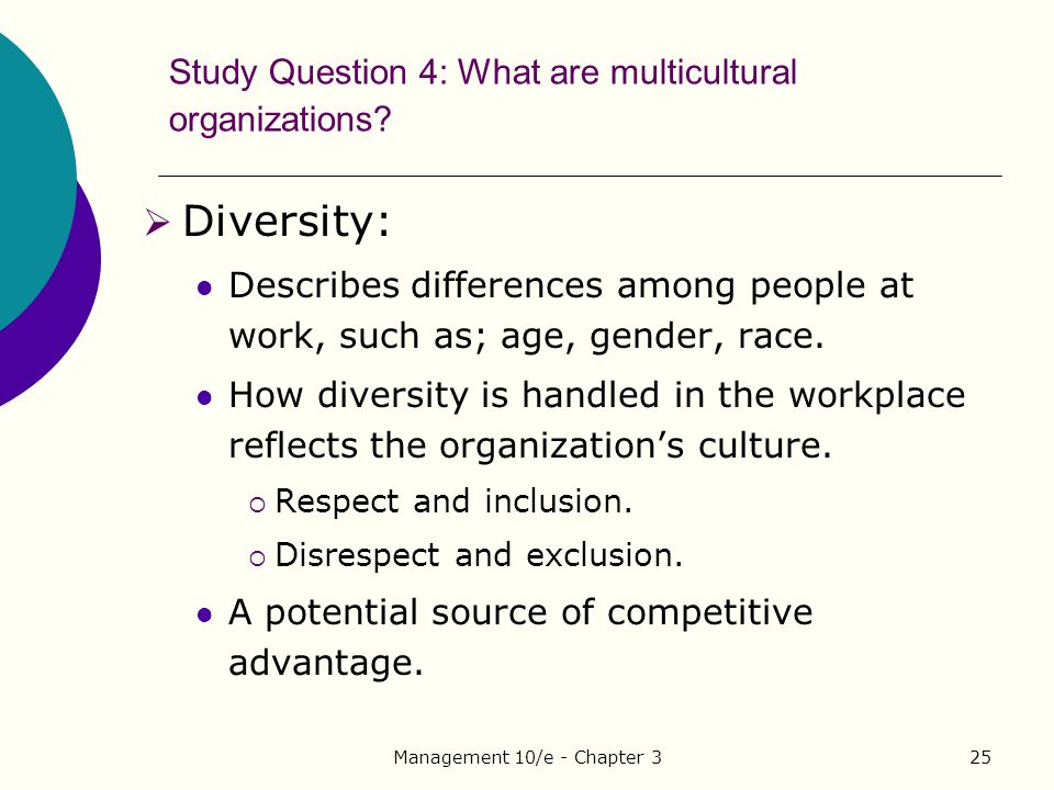 Workplace diversity & equality